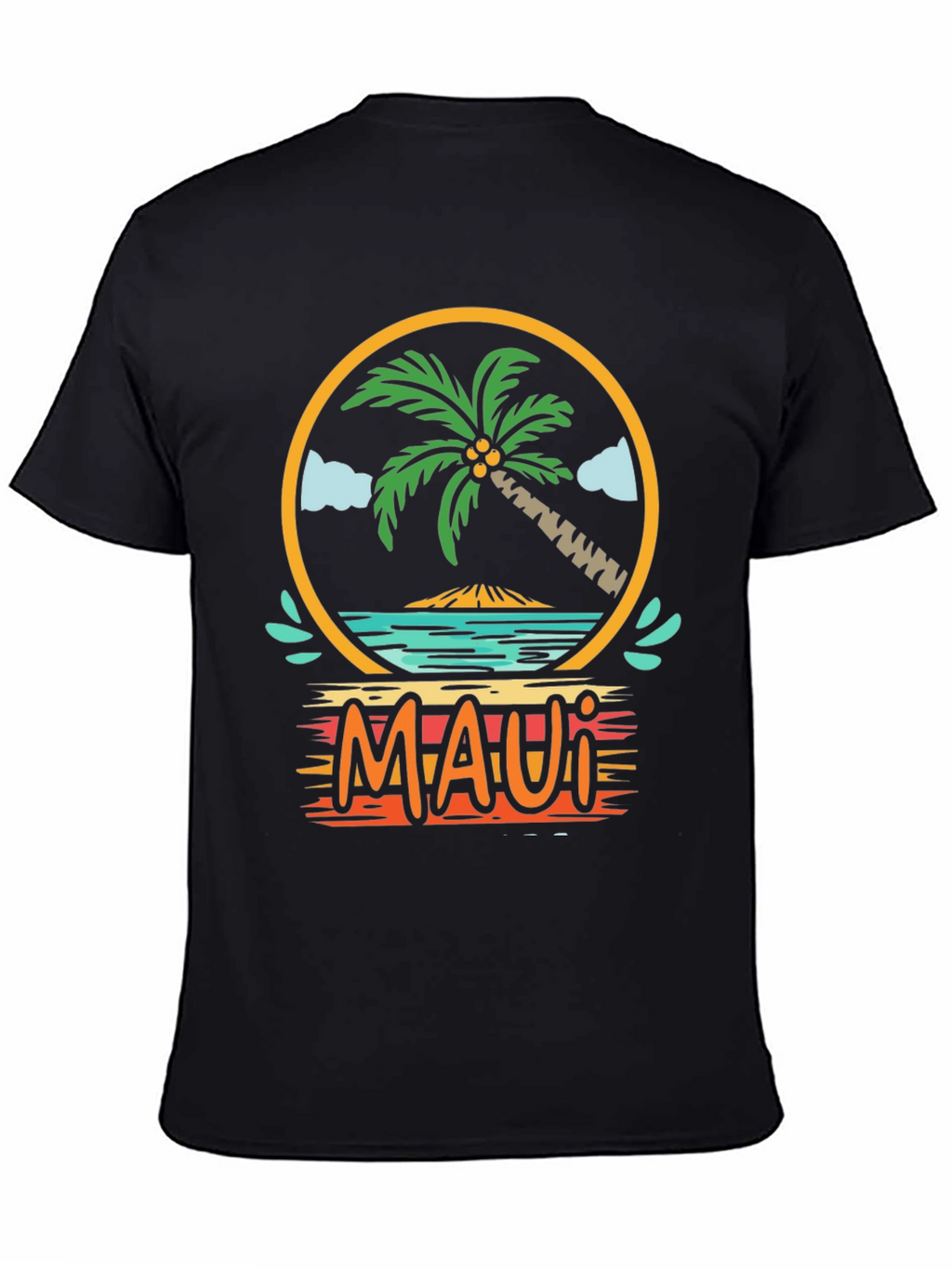 Maui Graphic T-Shirt Palm Tree Island Vacation Tee