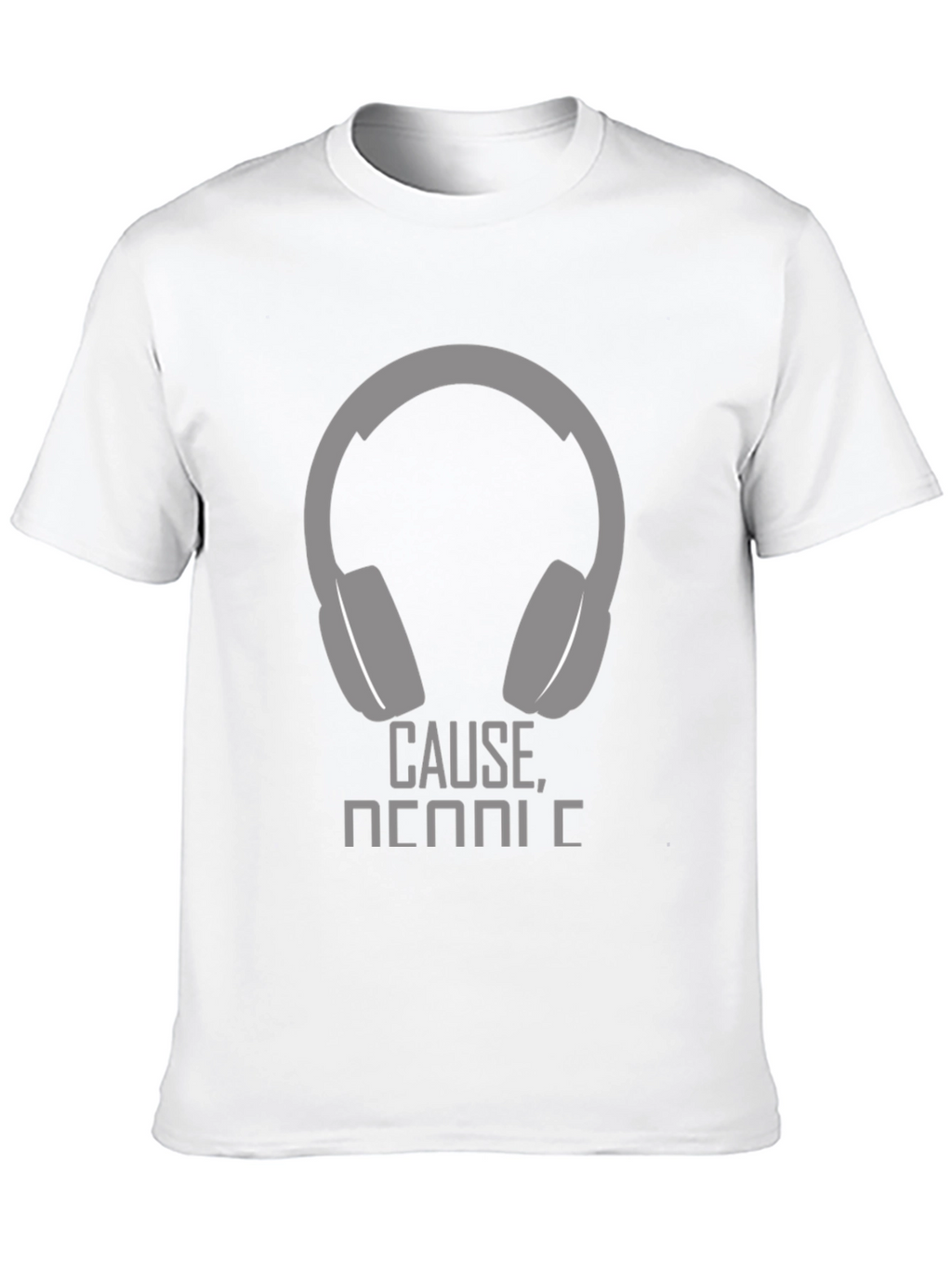 Headphone Graphic T-Shirt - Cause Music!