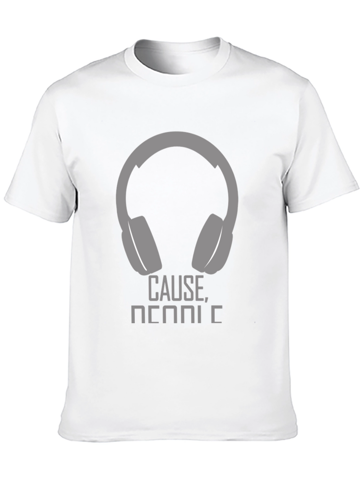 Headphone Graphic T-Shirt - Cause Music!