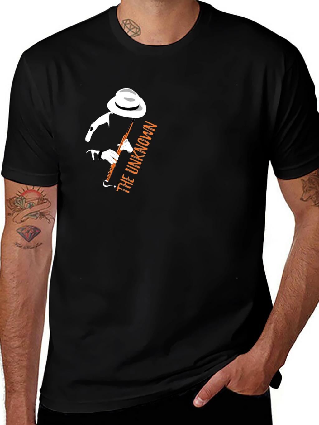 The Unknown Jazz Player Black T-Shirt