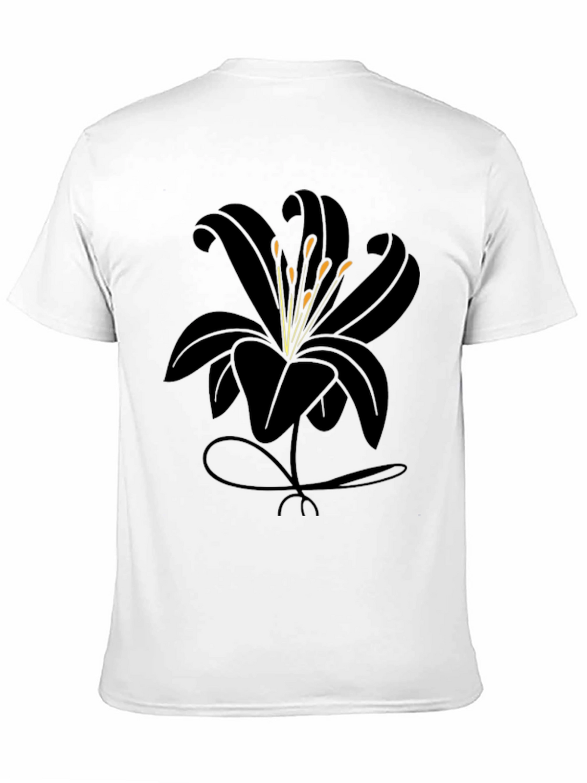 Black Lily Graphic Tee - Stylish Mens Casual Shirt