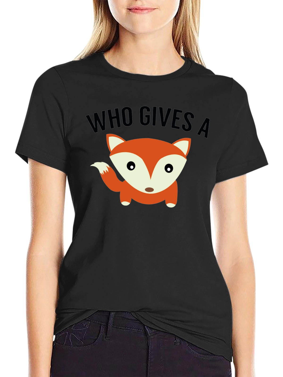 Who Gives a Fox Funny Graphic Tee