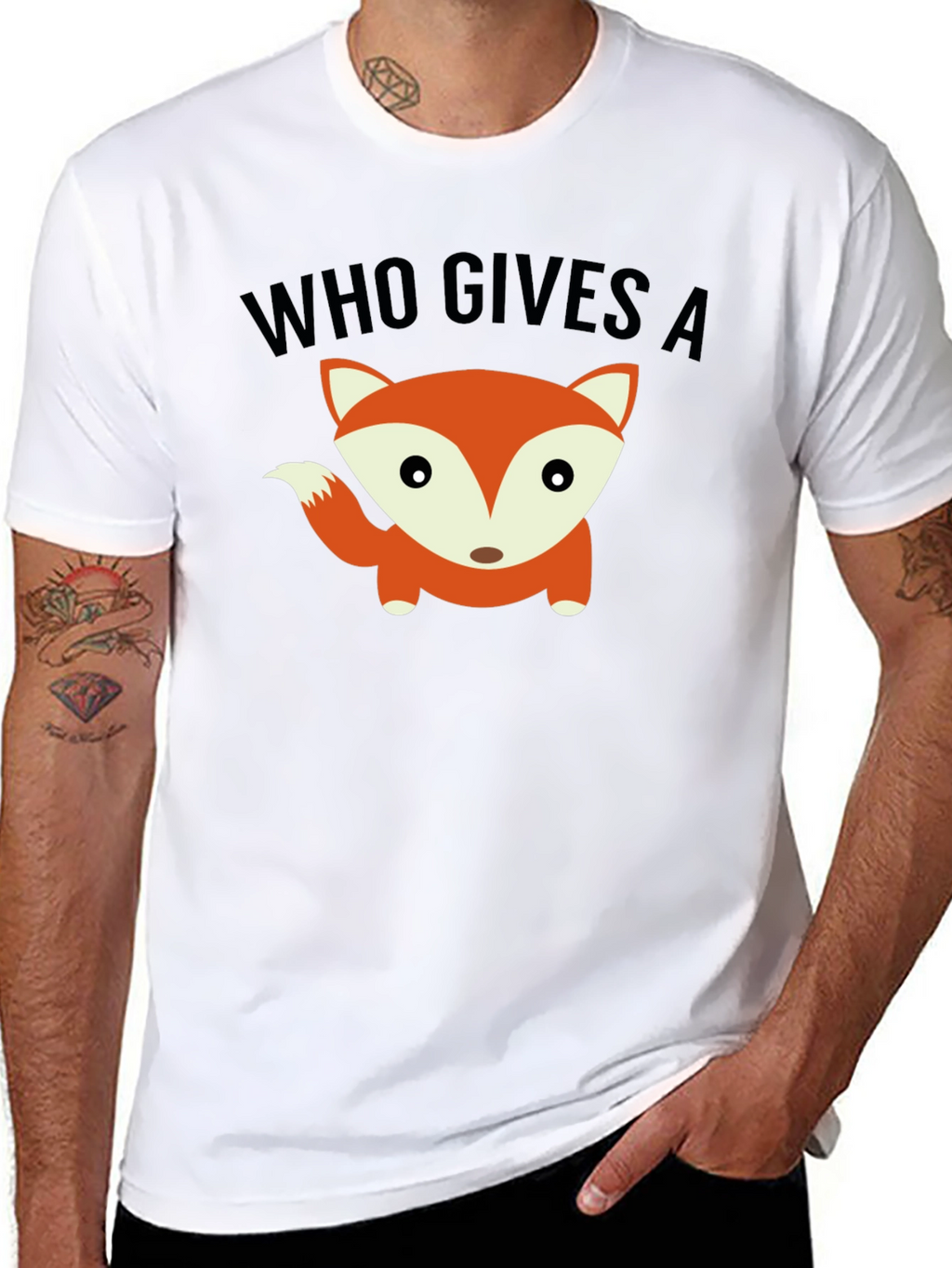 Who Gives a Fox Funny Graphic Tee