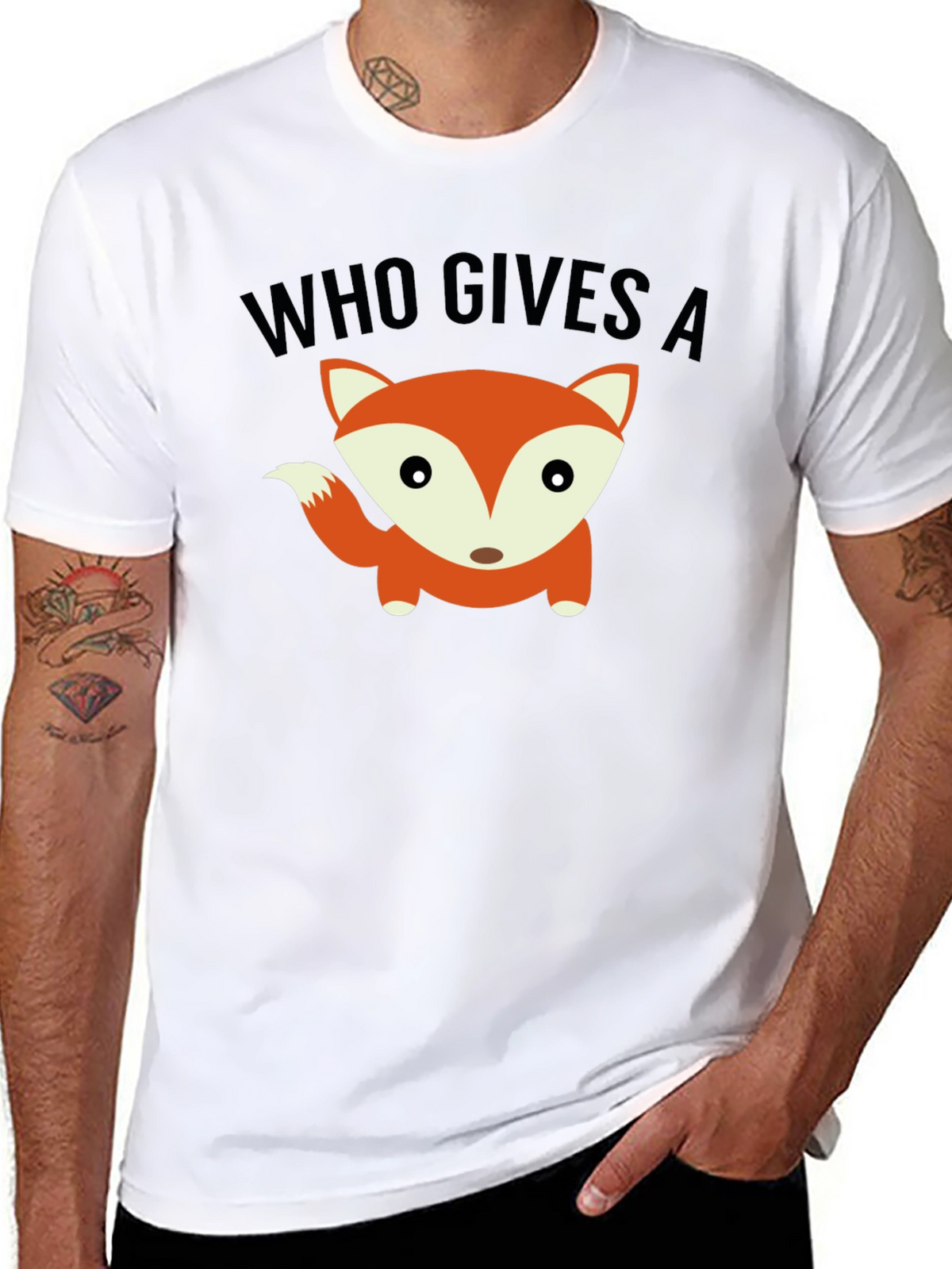 Who Gives a Fox Funny Graphic Tee