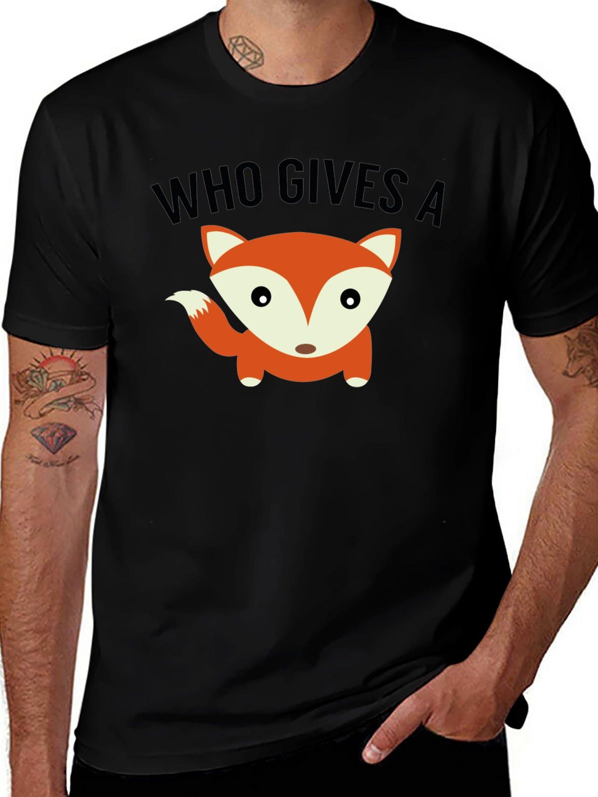 Who Gives a Fox Funny Graphic Tee