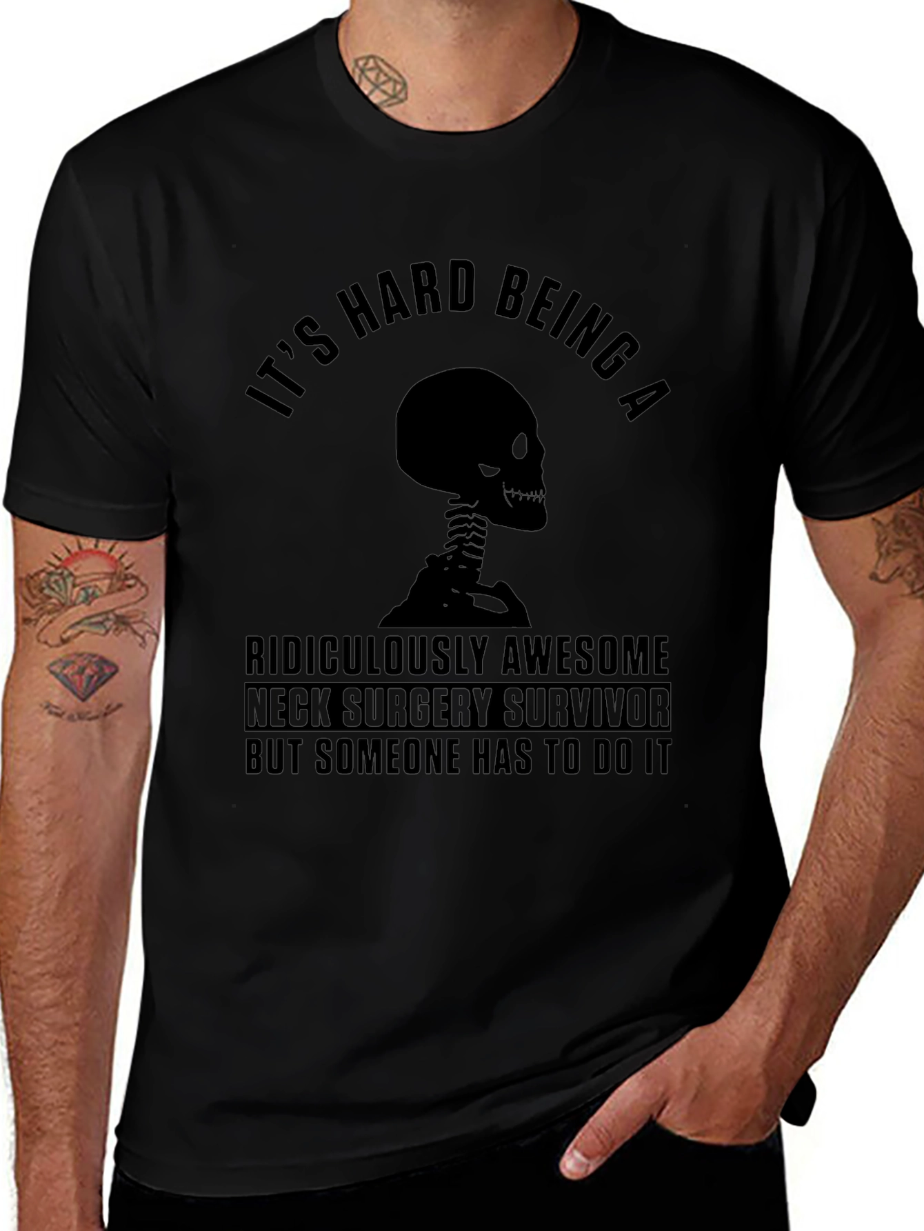 Neck Surgery Survivor Graphic T-Shirt
