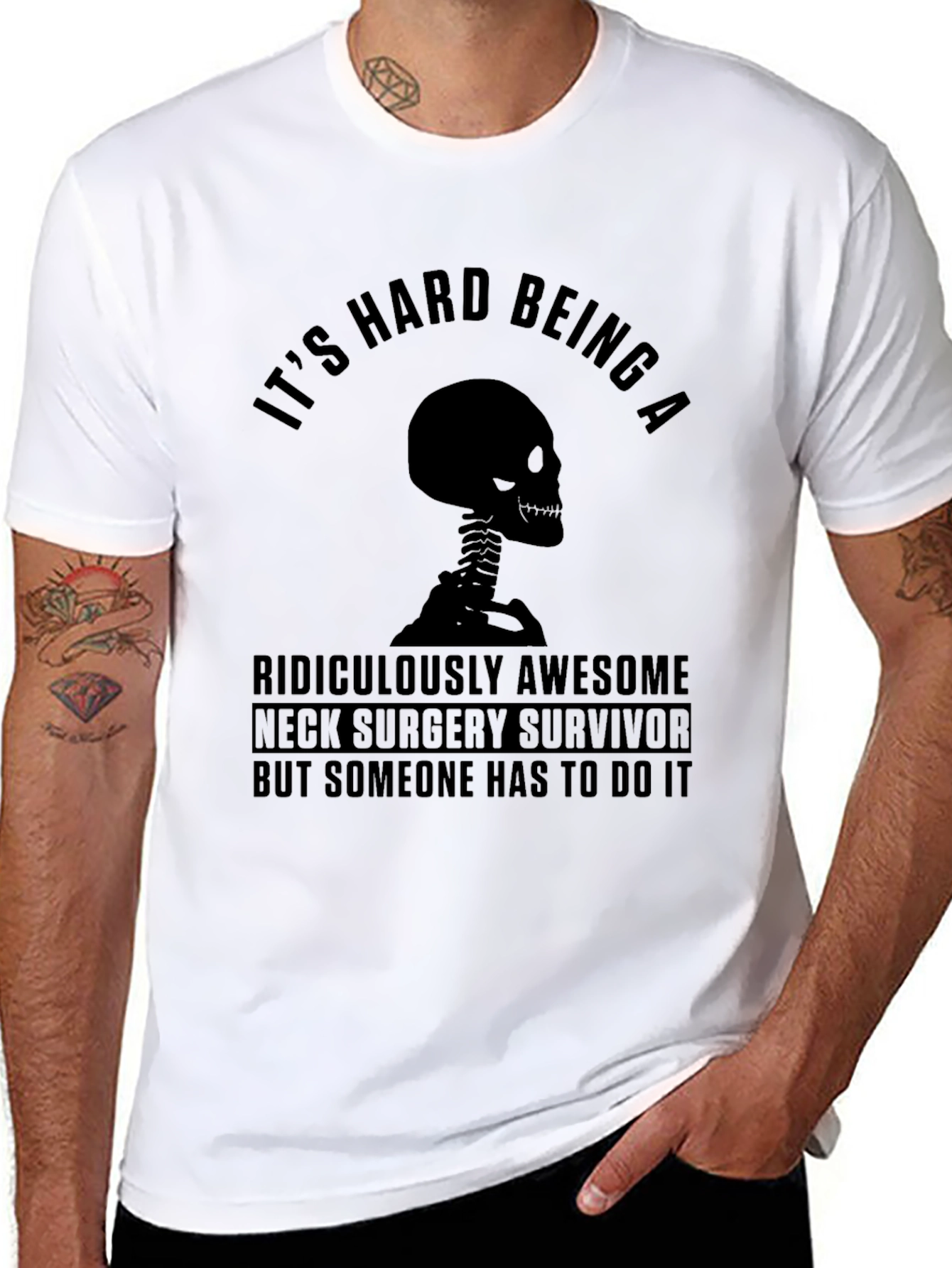 Neck Surgery Survivor Graphic T-Shirt