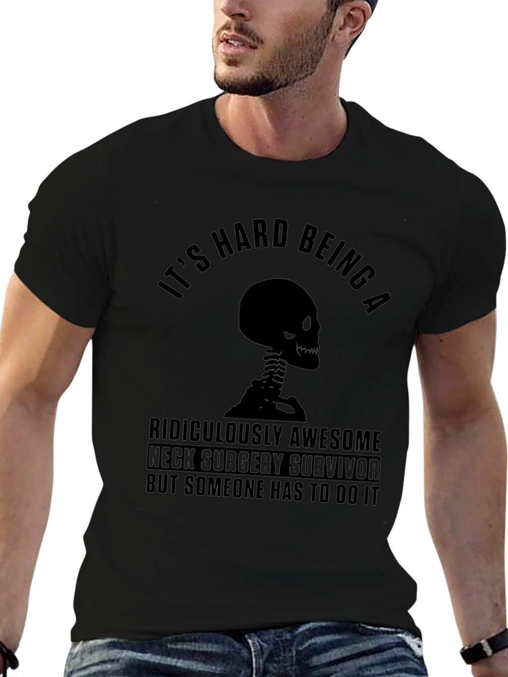 Neck Surgery Survivor Graphic T-Shirt