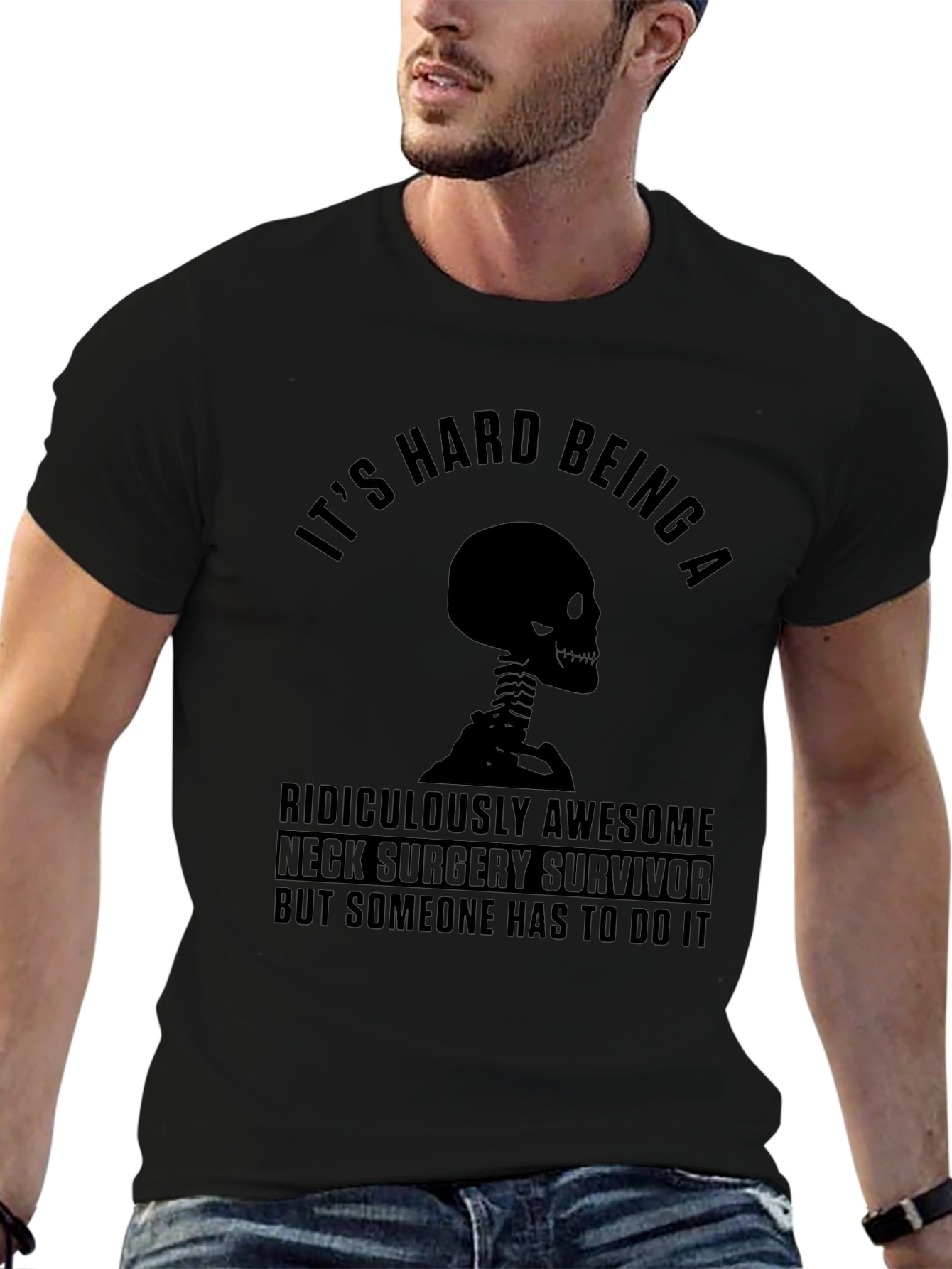 Neck Surgery Survivor Graphic T-Shirt