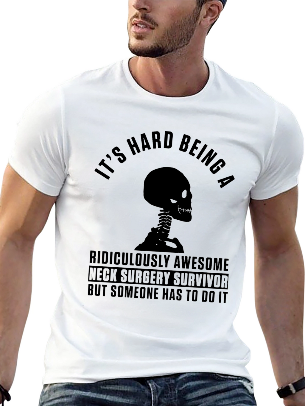 Neck Surgery Survivor Graphic T-Shirt