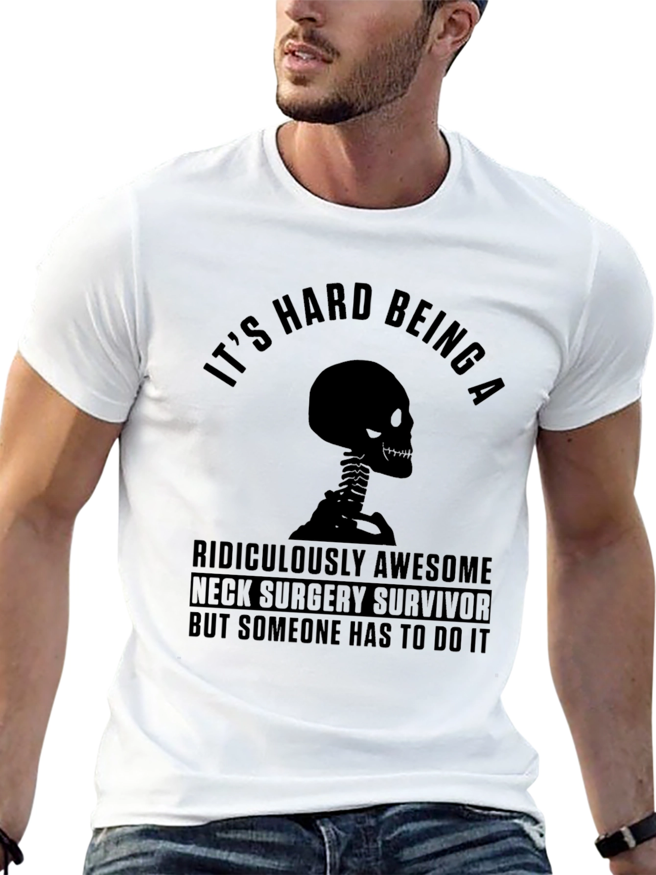 Neck Surgery Survivor Graphic T-Shirt
