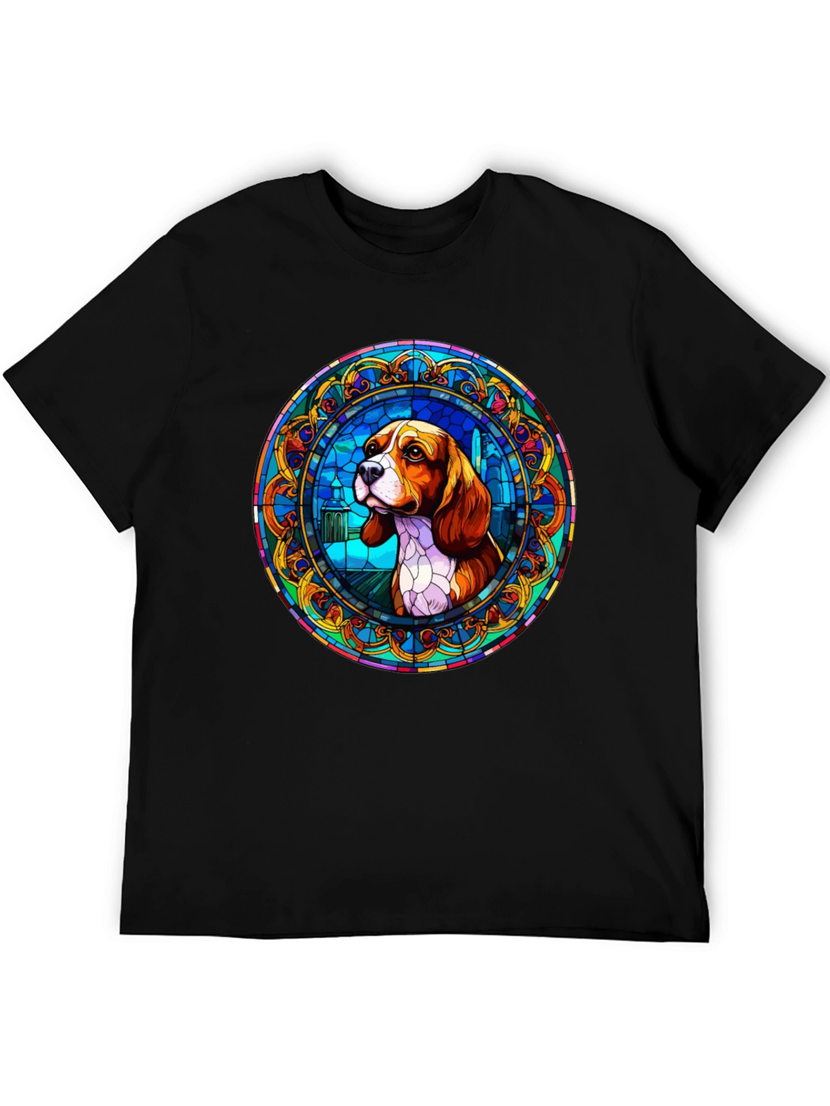Beagle Stained Glass T-Shirt - Unique Dog Lover Gift