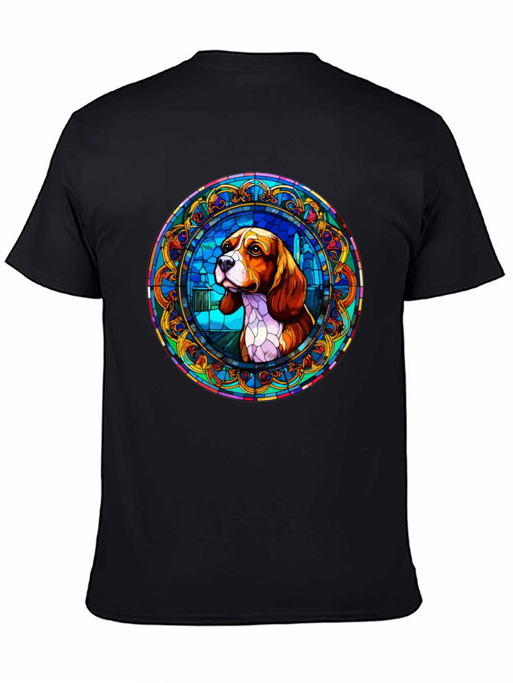 Beagle Stained Glass T-Shirt - Unique Dog Lover Gift