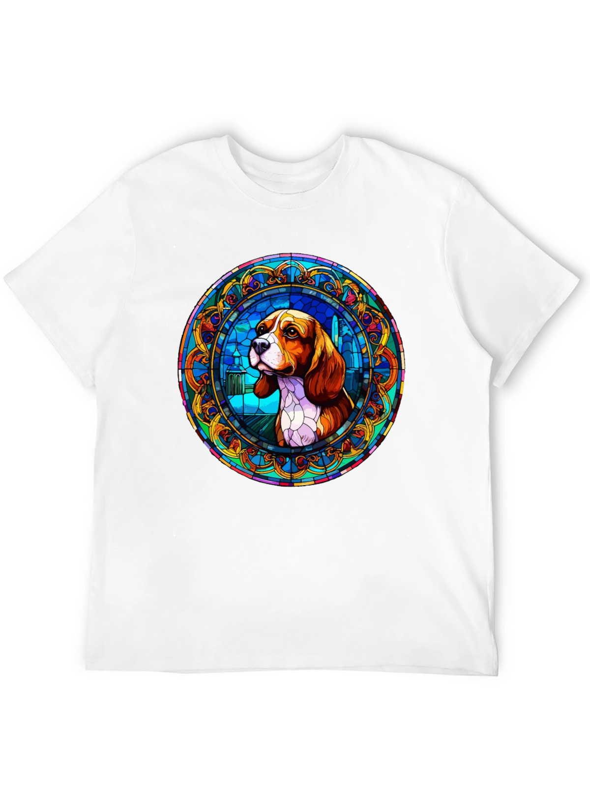 Beagle Stained Glass T-Shirt - Unique Dog Lover Gift
