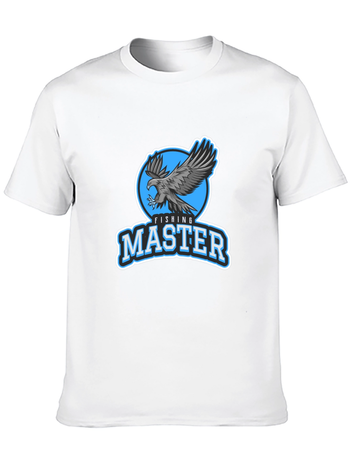 Fishing Master Eagle Graphic Black T-Shirt