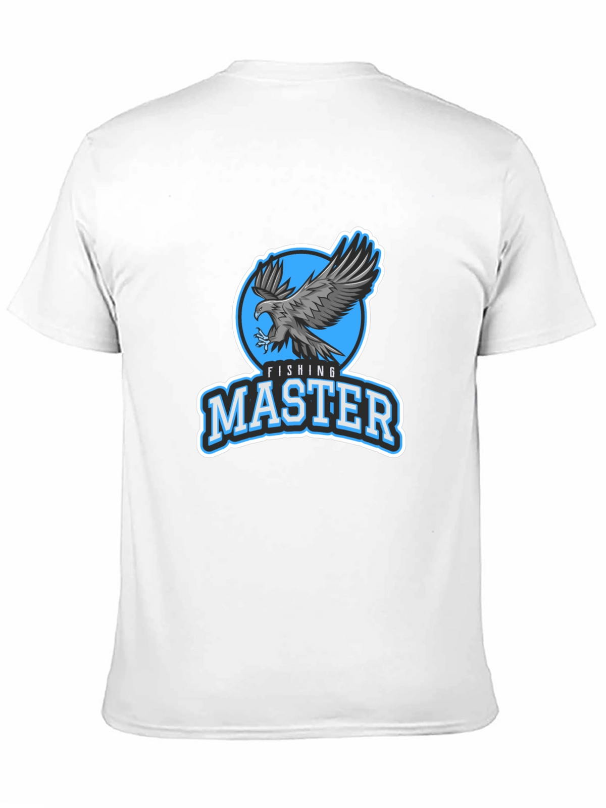 Fishing Master Eagle Graphic Black T-Shirt