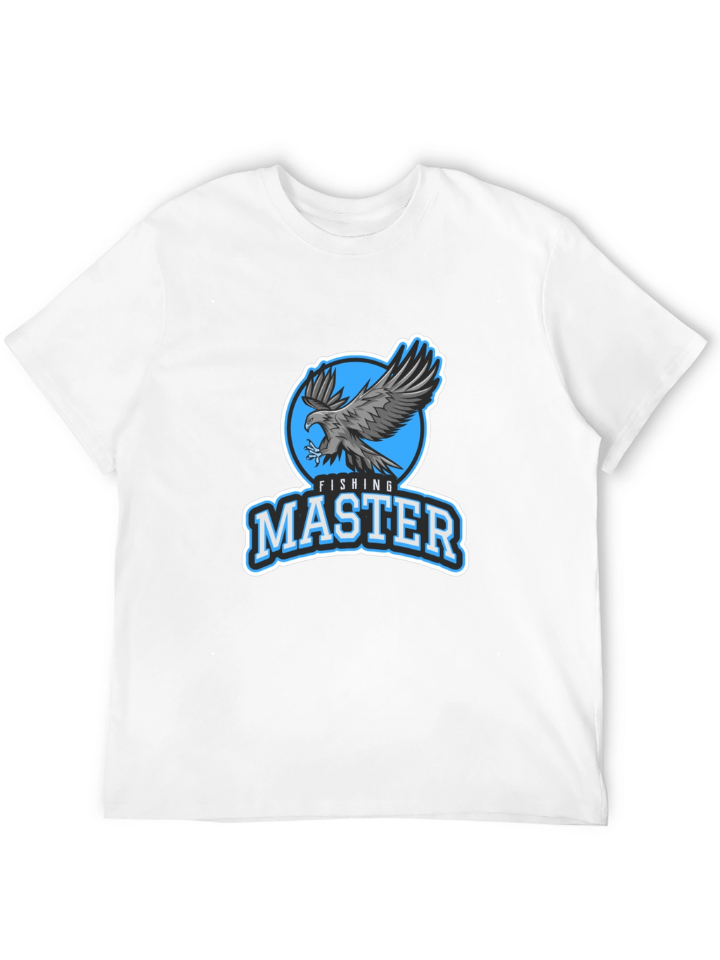 Fishing Master Eagle Graphic Black T-Shirt