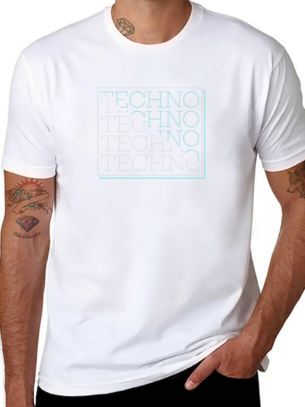 Techno Graphic Tee - Black