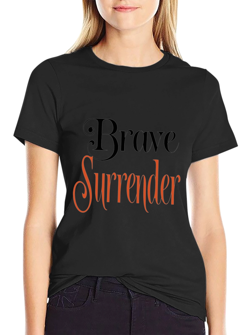 Brave Surrender Graphic Tee - Stylish Comfort