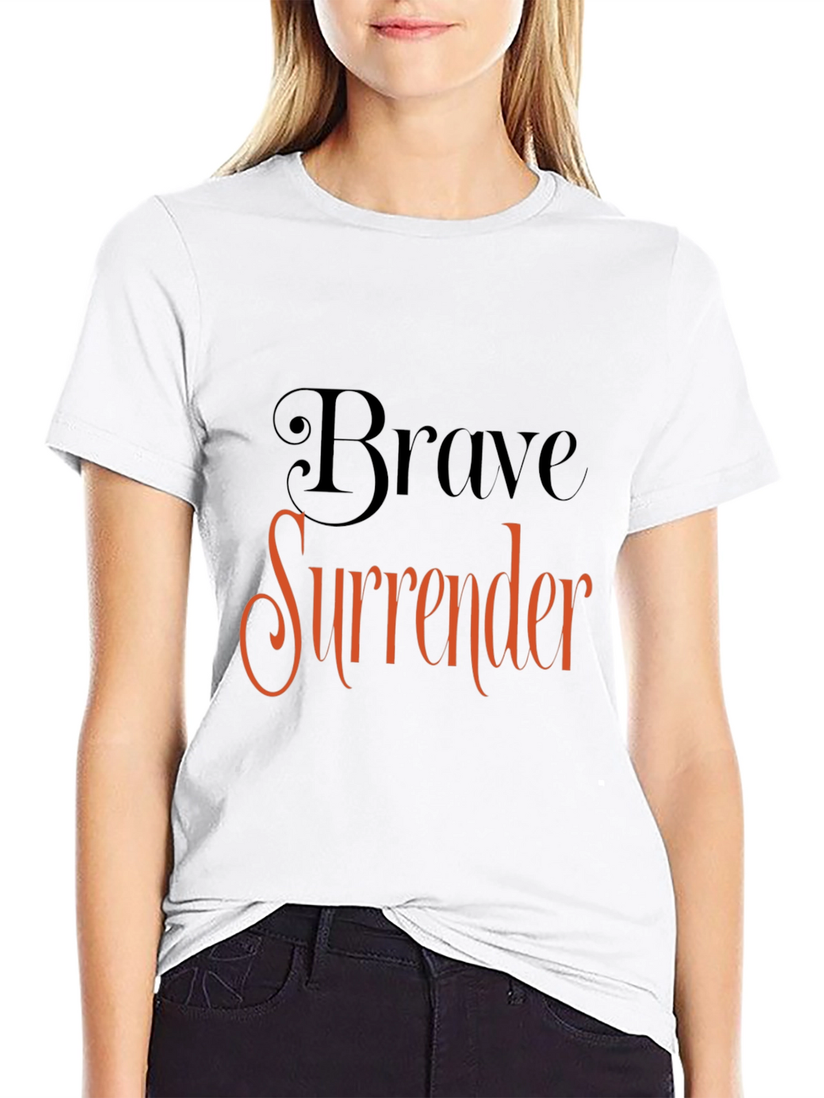 Brave Surrender Graphic Tee - Stylish Comfort