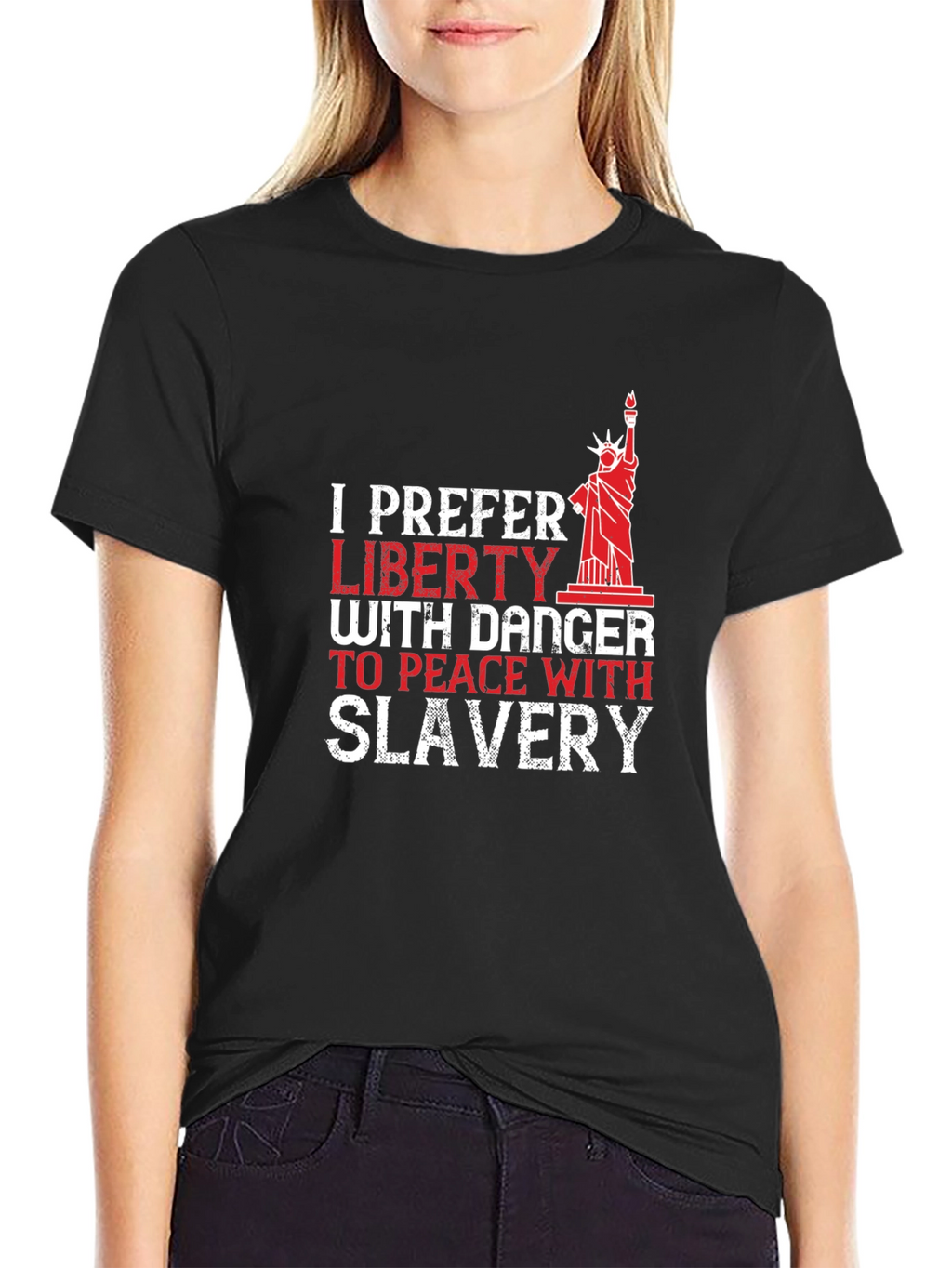 Liberty with Danger Mens T-Shirt