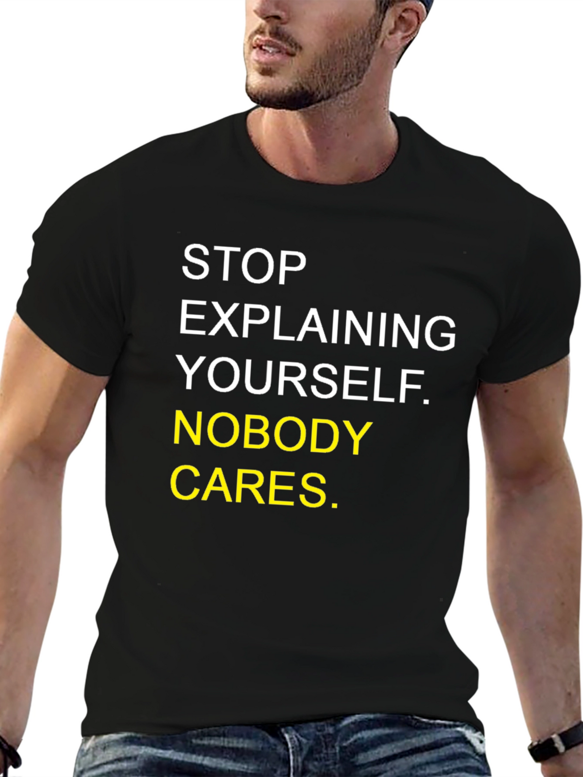 Sarcastic Graphic Tee - Nobody Cares T-Shirt