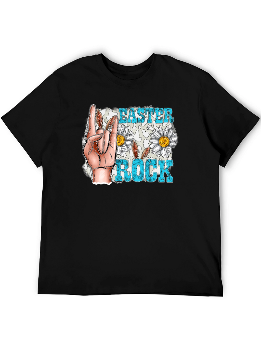Easter Rock T-Shirt - Floral Hand Sign
