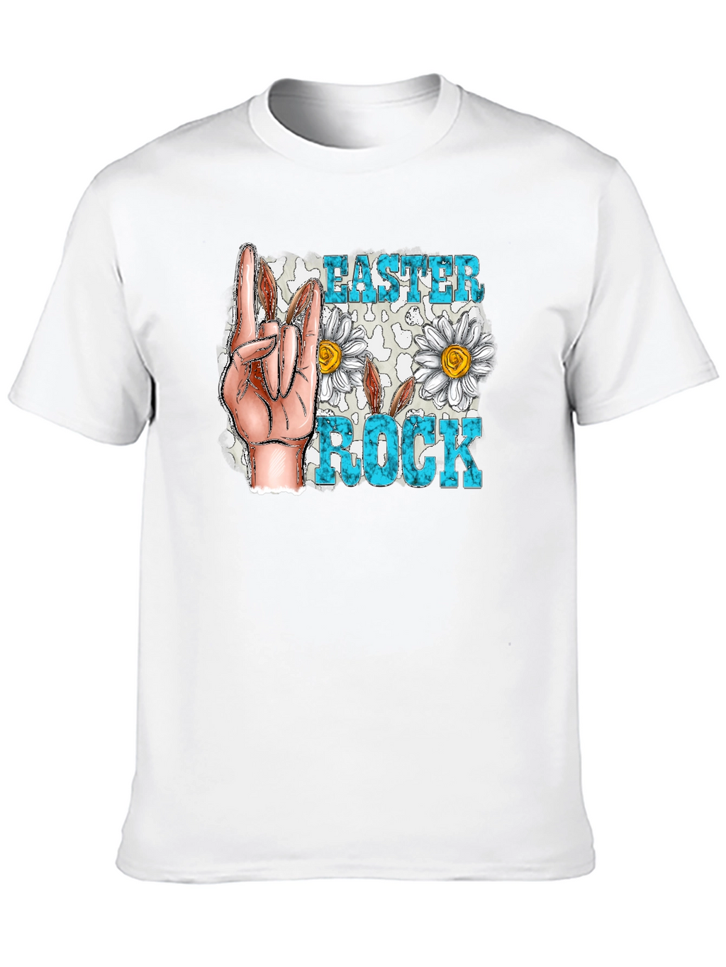 Easter Rock T-Shirt - Floral Hand Sign