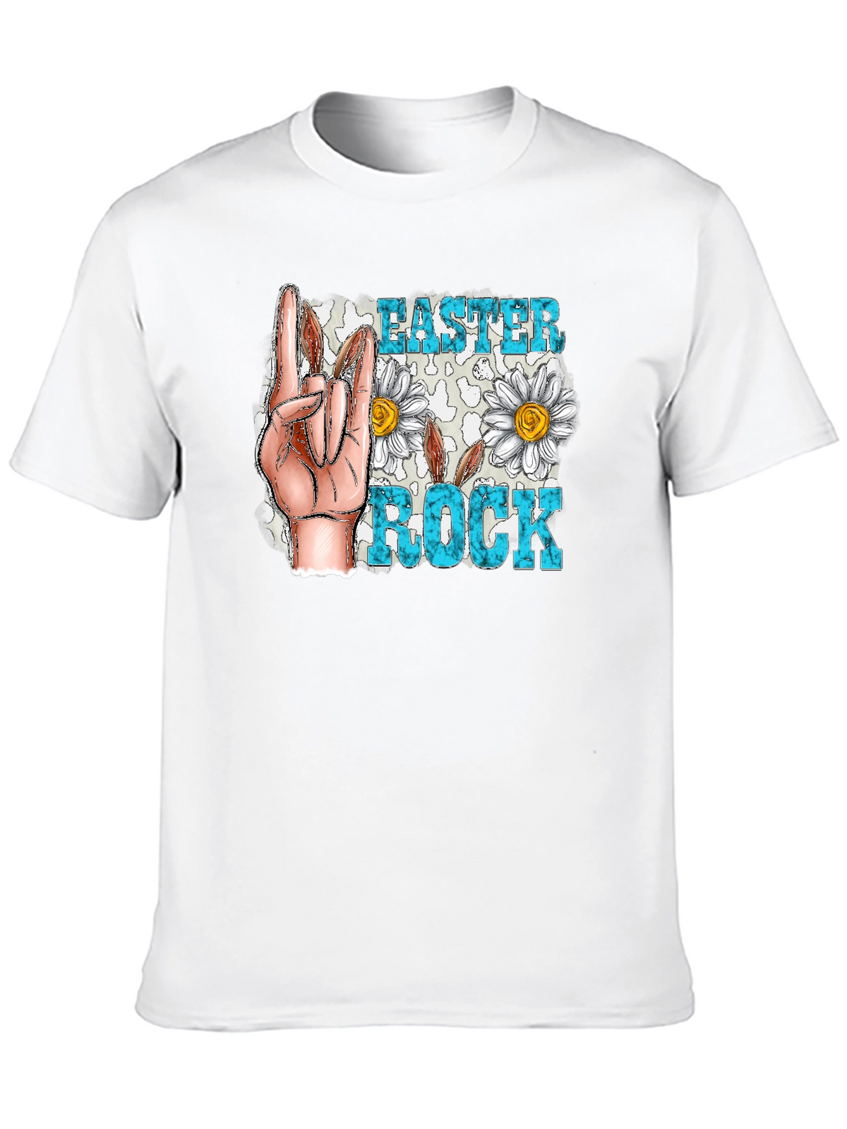 Easter Rock T-Shirt - Floral Hand Sign