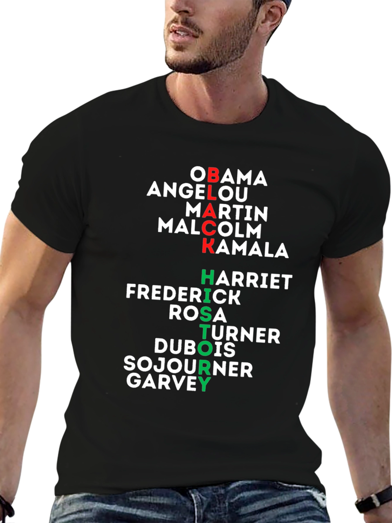 Black History T-Shirt -  Obama Martin Kamala Harriet