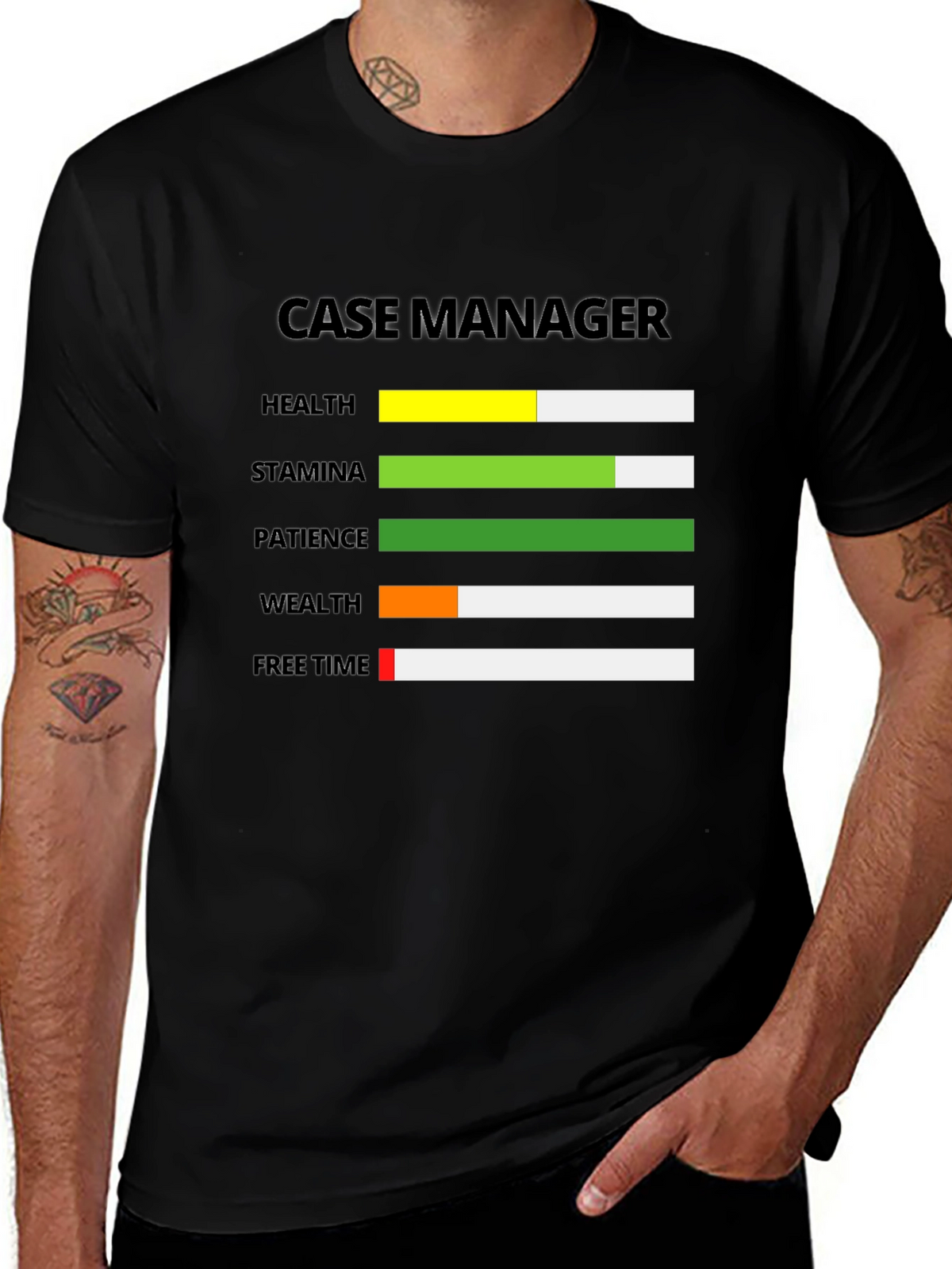 Case Manager Status Graphic T-Shirt