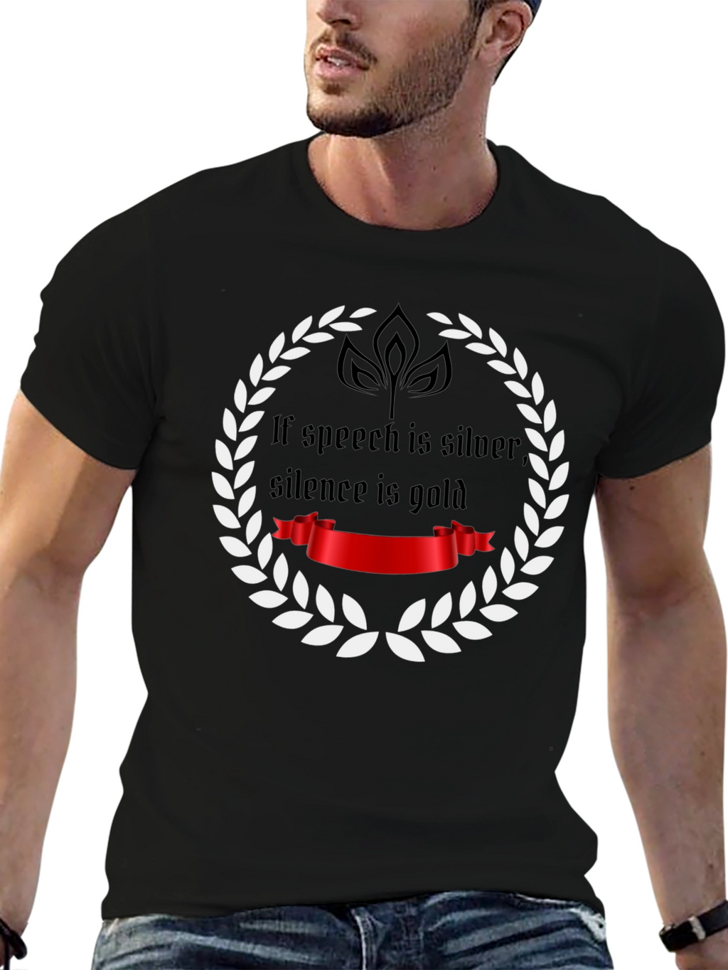 Speech Silver Silence Gold T-Shirt