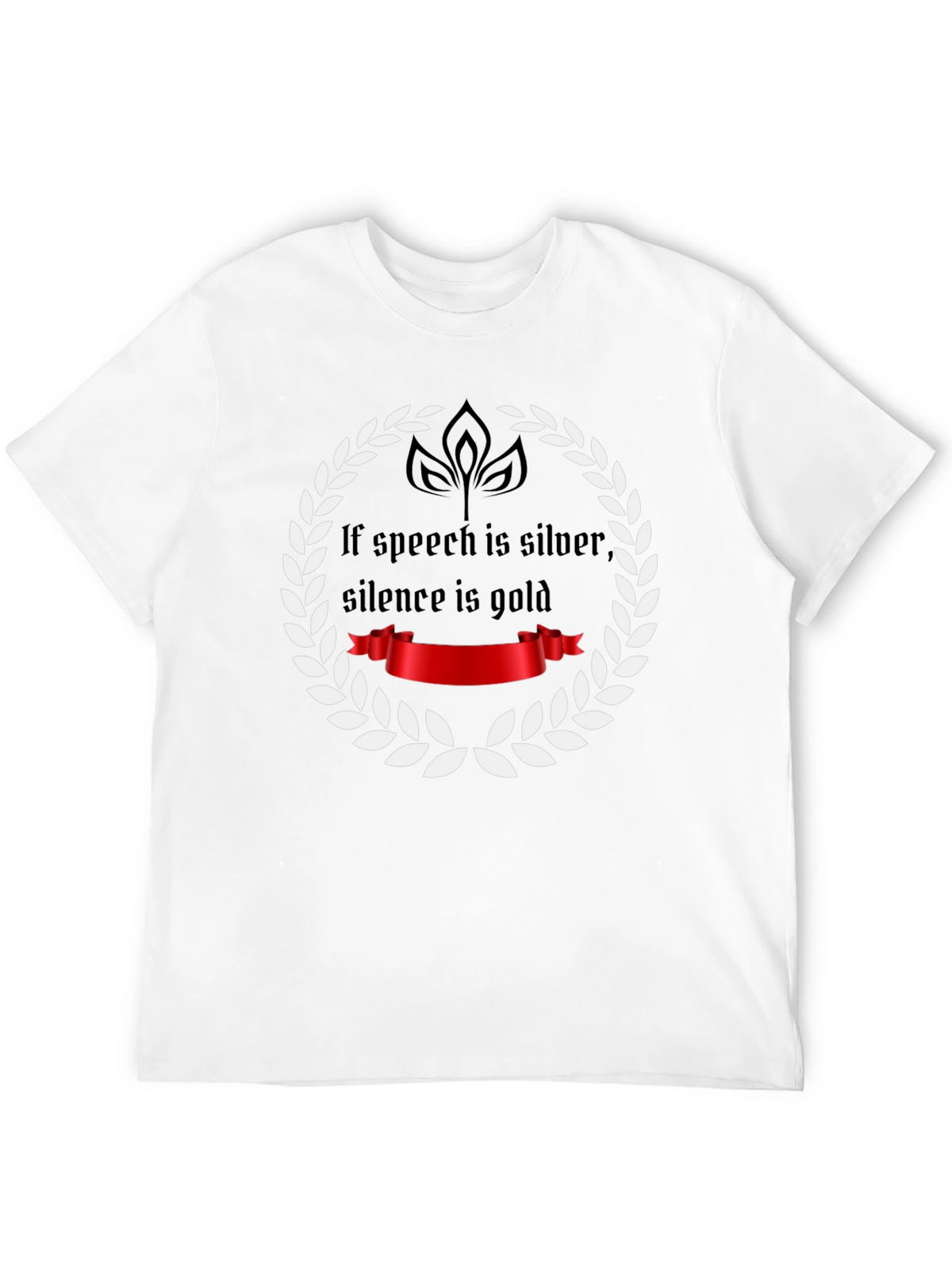 Speech Silver Silence Gold T-Shirt