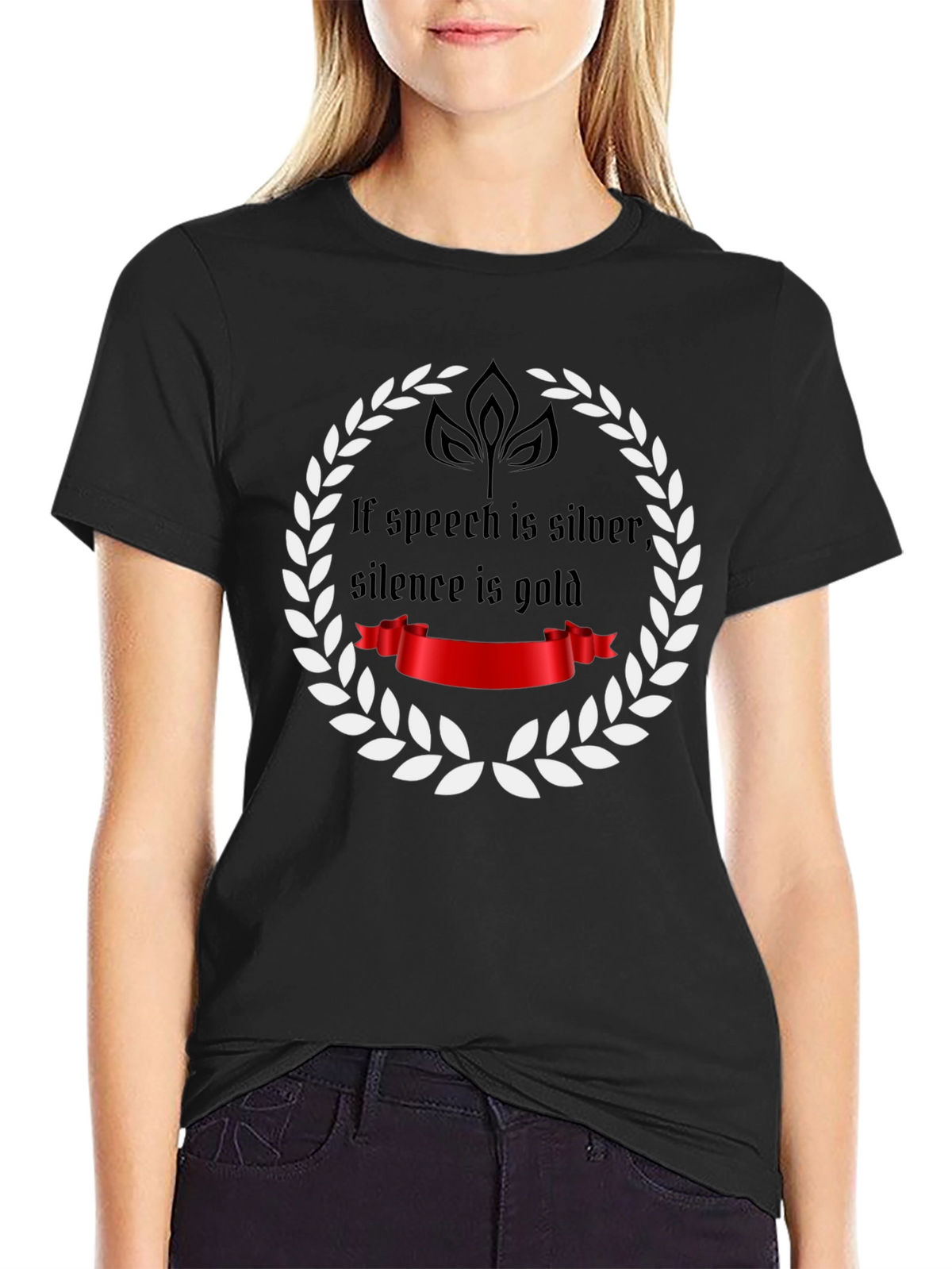 Speech Silver Silence Gold T-Shirt