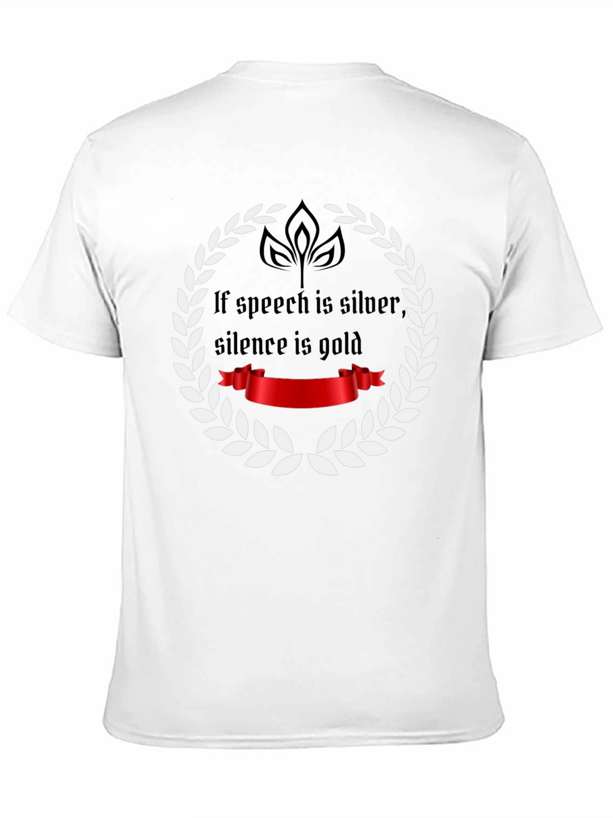 Speech Silver Silence Gold T-Shirt