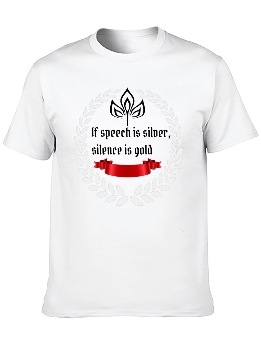 Speech Silver Silence Gold T-Shirt