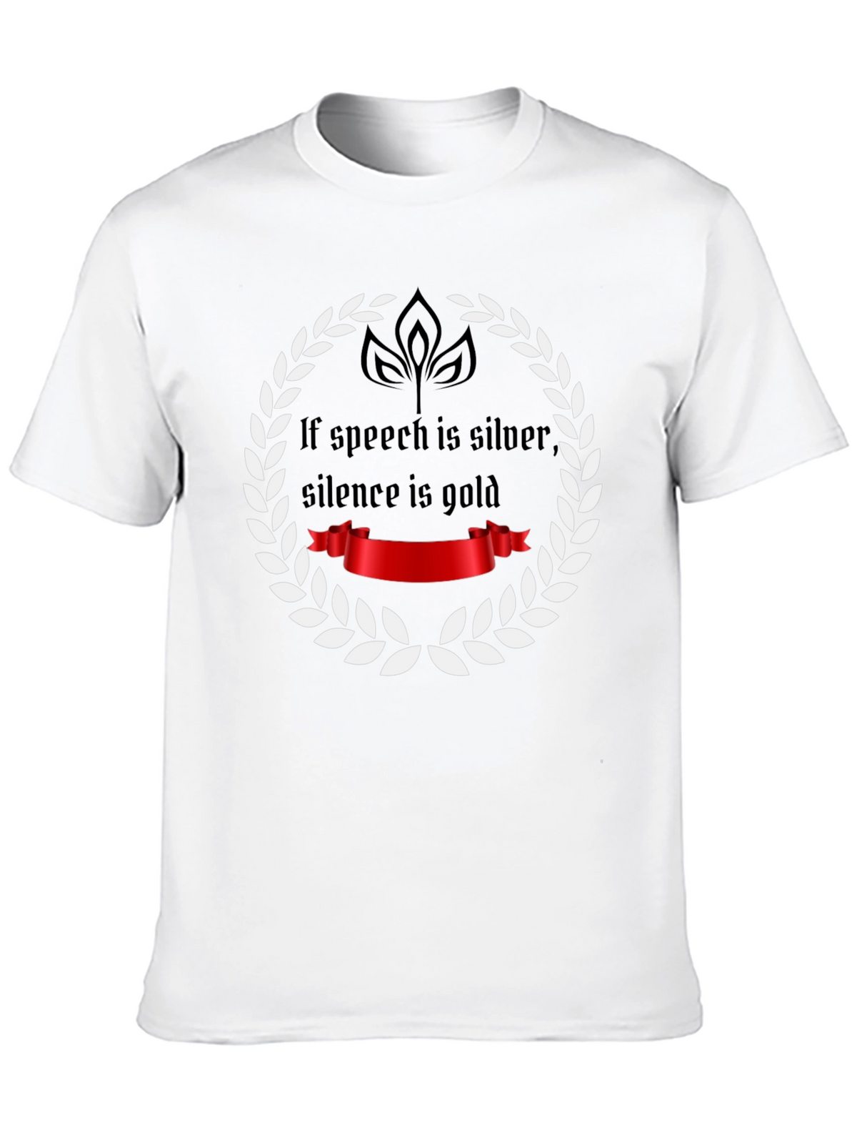 Speech Silver Silence Gold T-Shirt