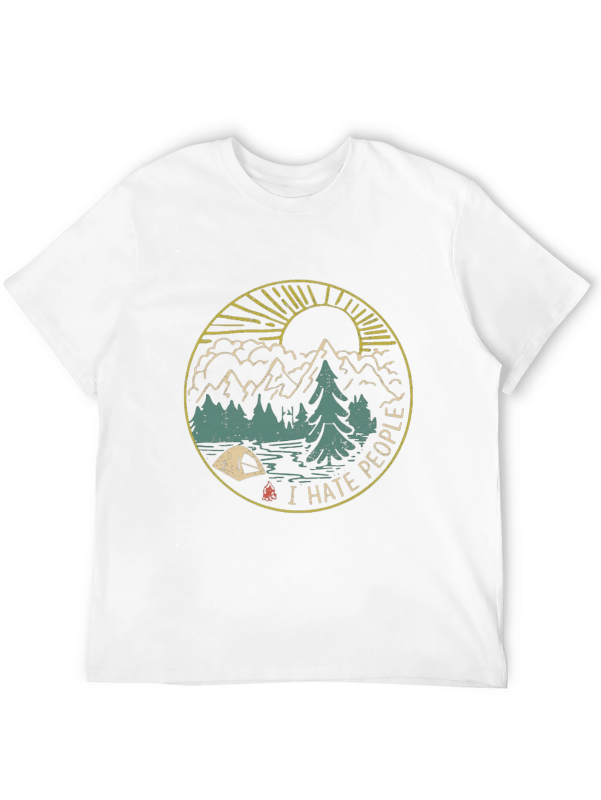 I Hate People Camping Graphic T-Shirt