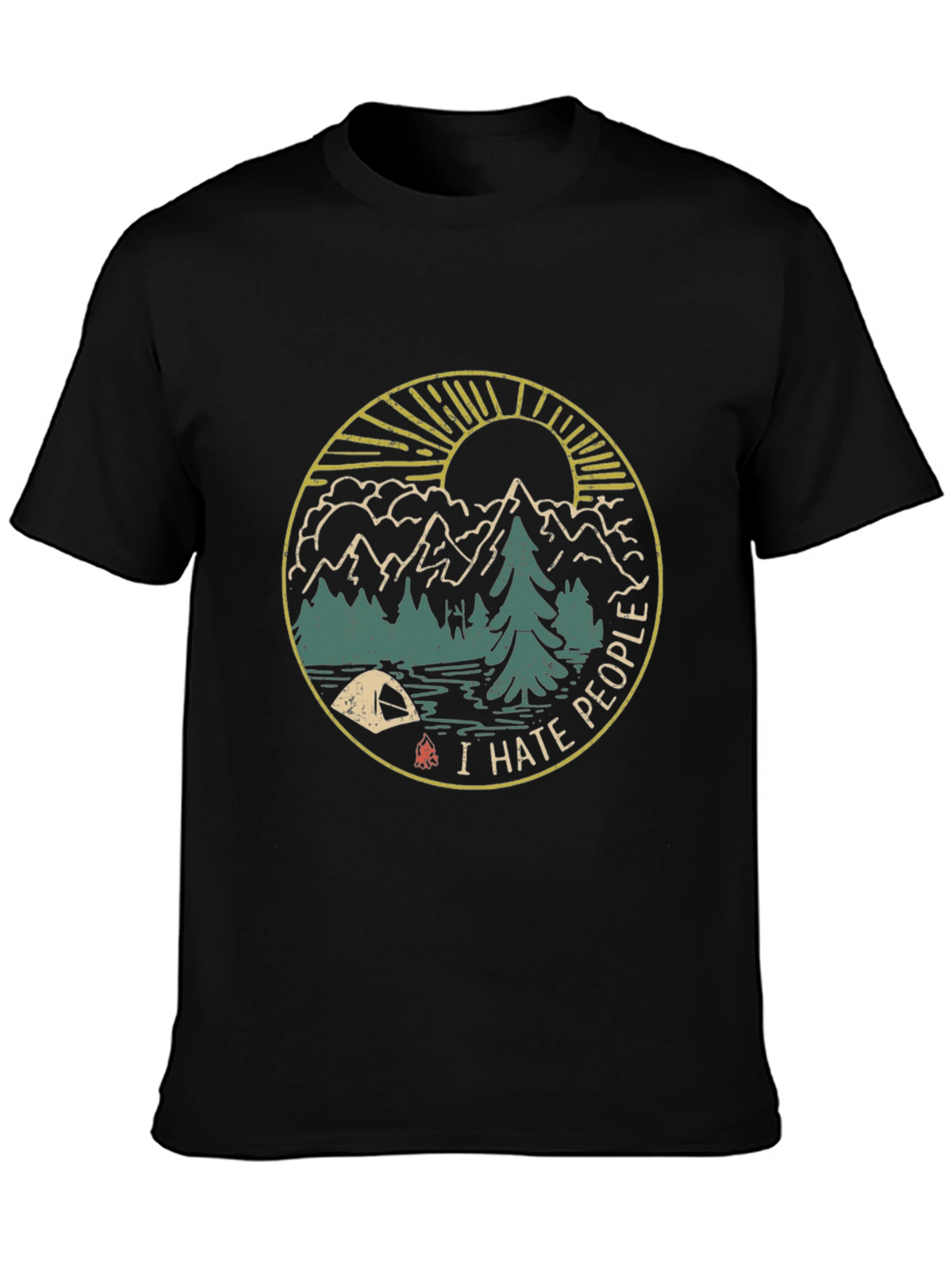 I Hate People Camping Graphic T-Shirt