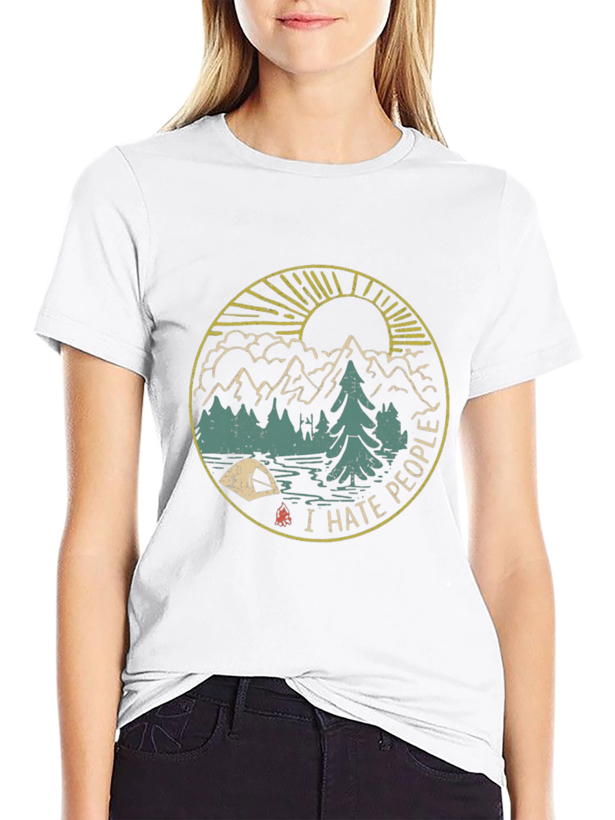 I Hate People Camping Graphic T-Shirt