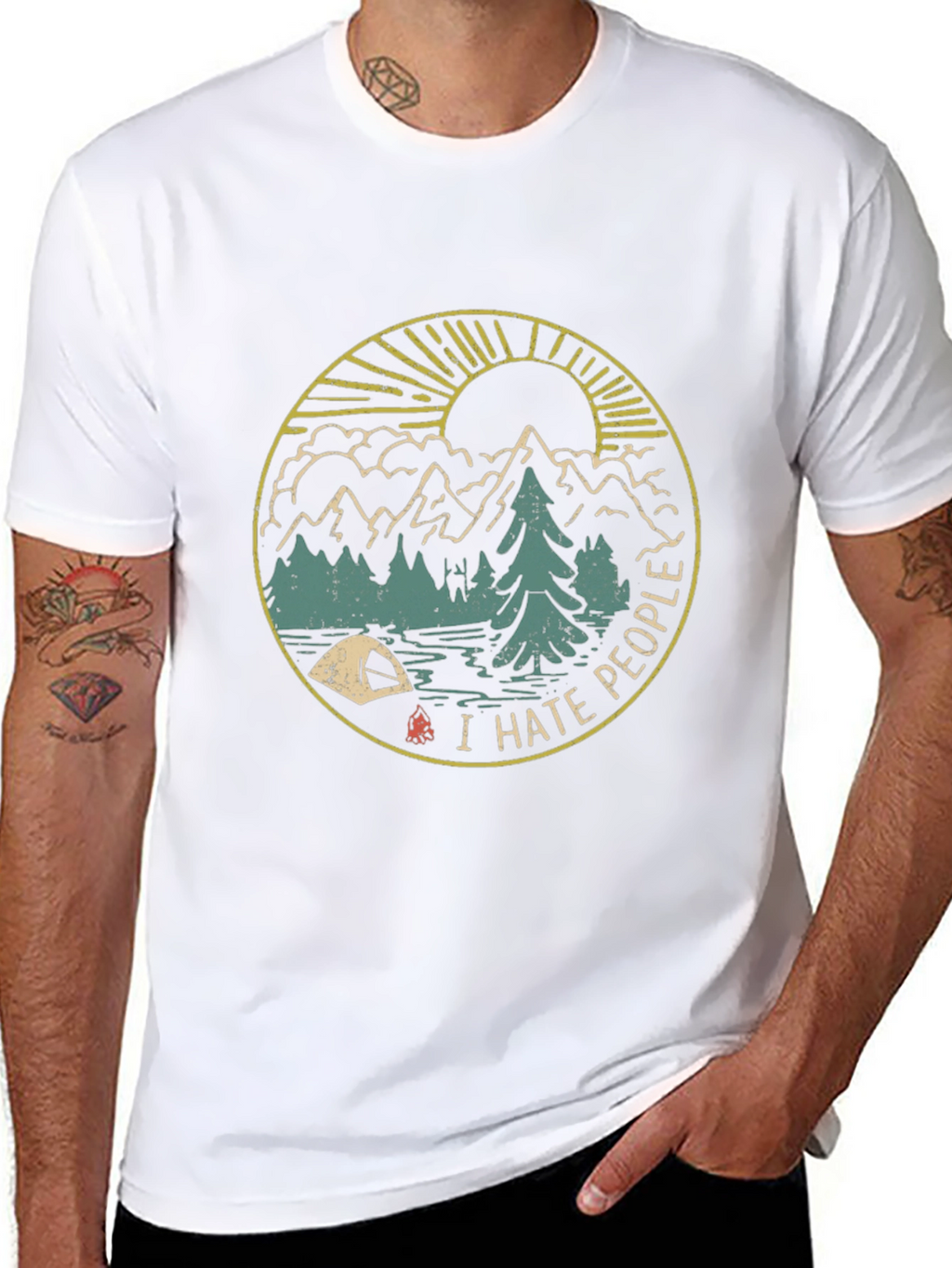 I Hate People Camping Graphic T-Shirt