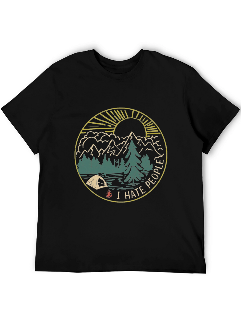 I Hate People Camping Graphic T-Shirt