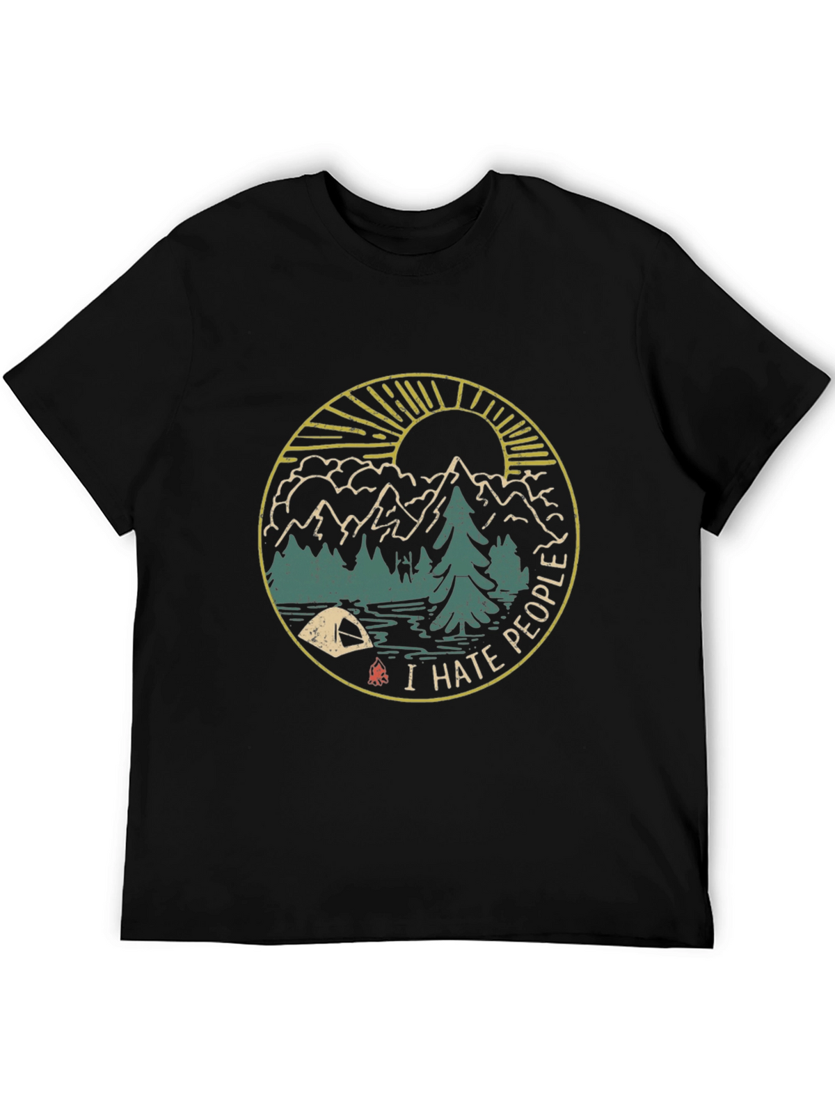 I Hate People Camping Graphic T-Shirt