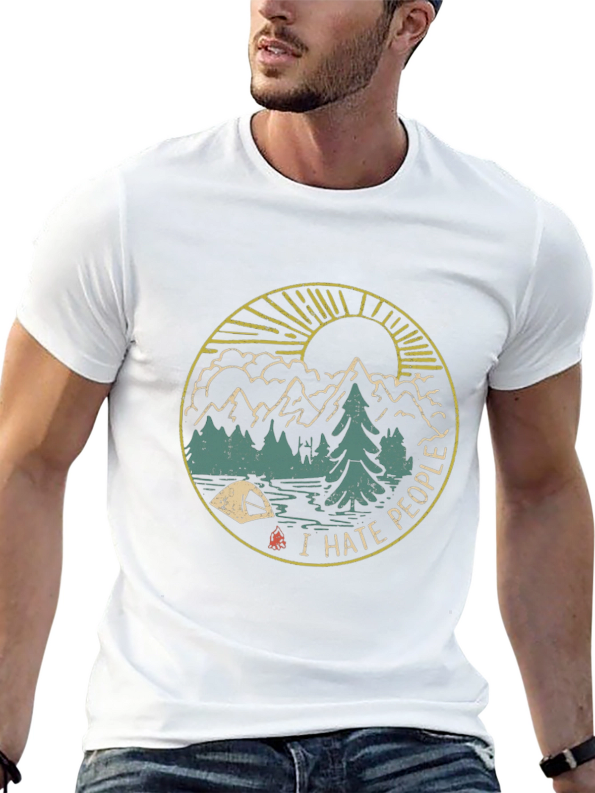 I Hate People Camping Graphic T-Shirt