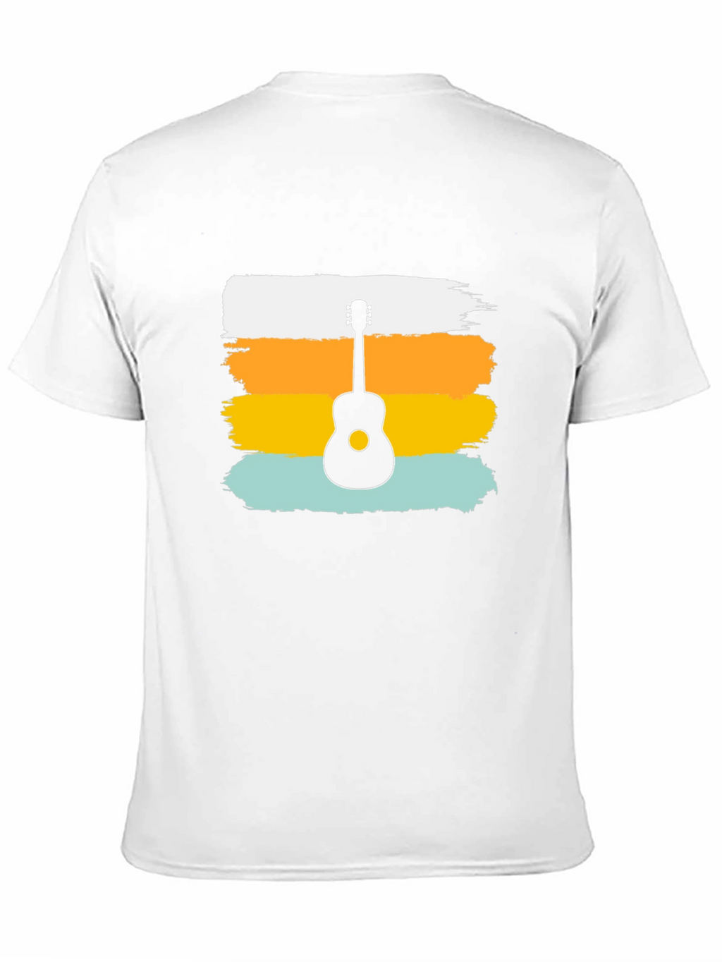 Retro Guitar Silhouette Tee - Cool Graphic Design