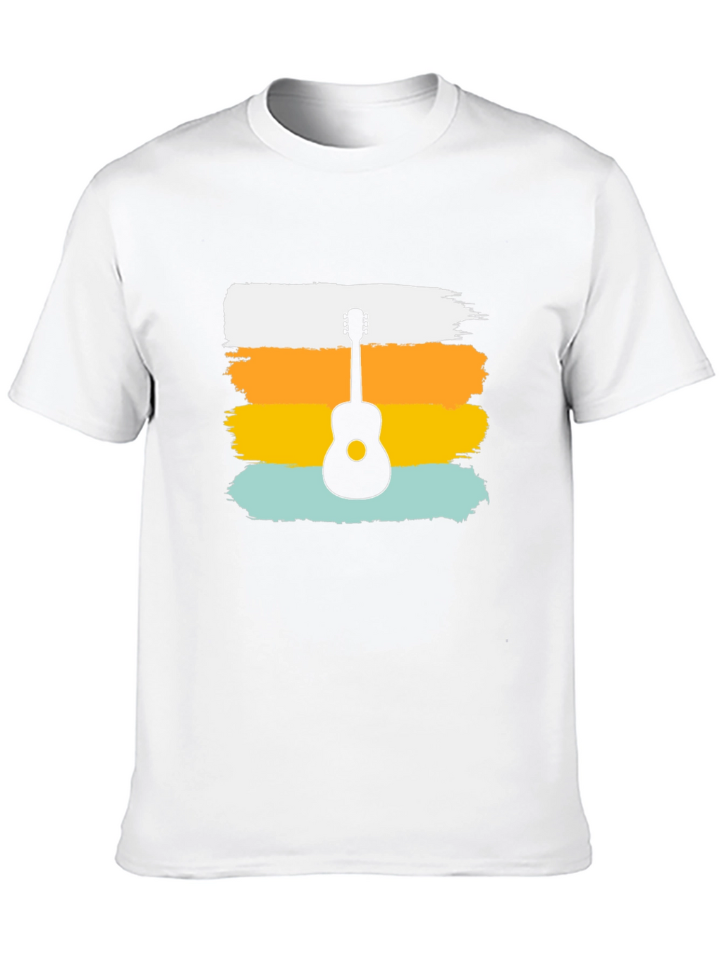 Retro Guitar Silhouette Tee - Cool Graphic Design