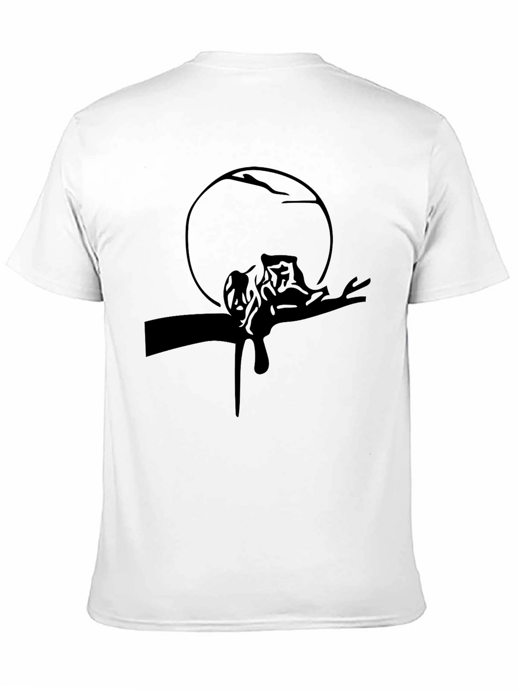 Black Cat Silhouette Graphic Tee - Mens