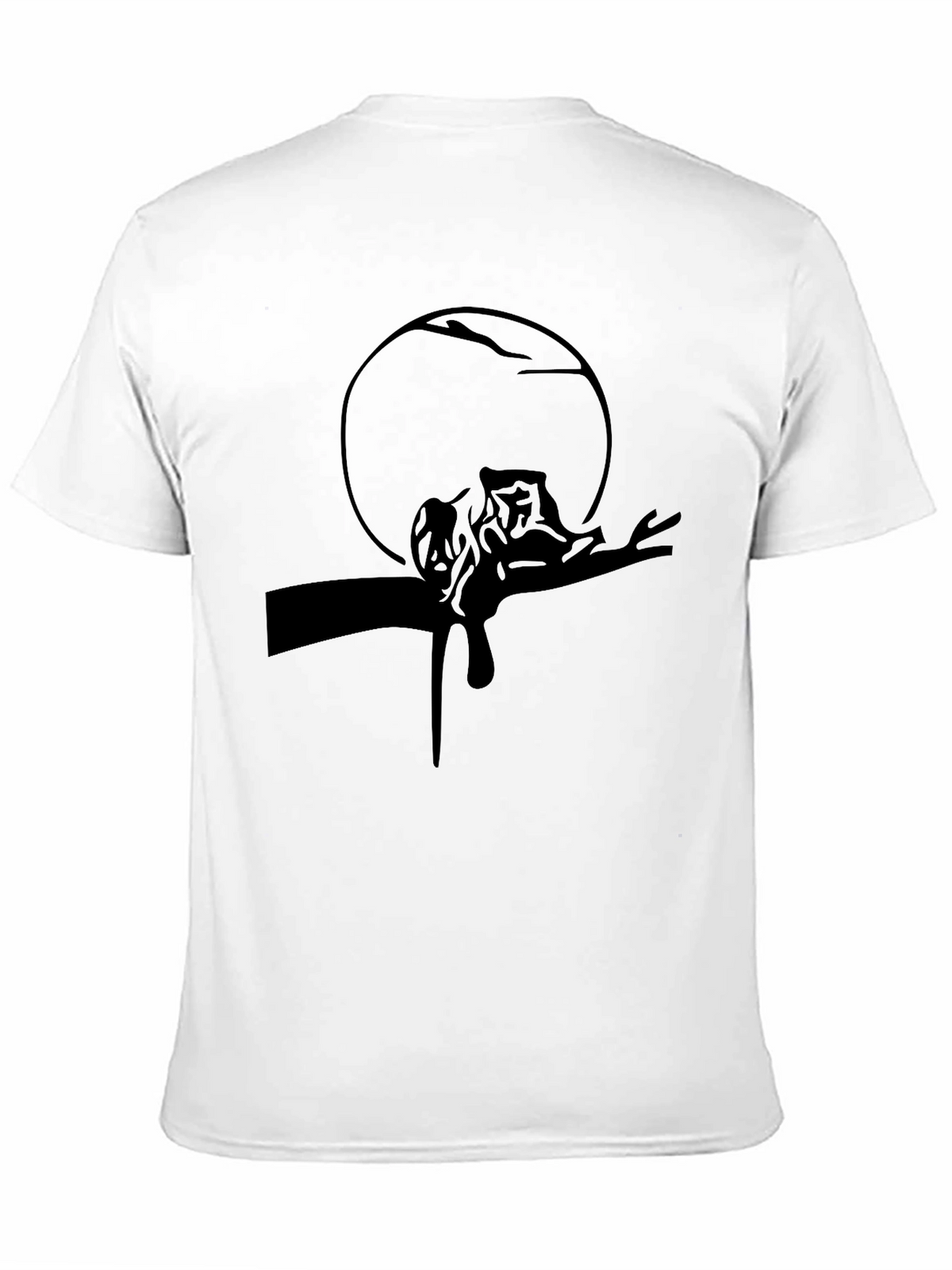 Black Cat Silhouette Graphic Tee - Mens