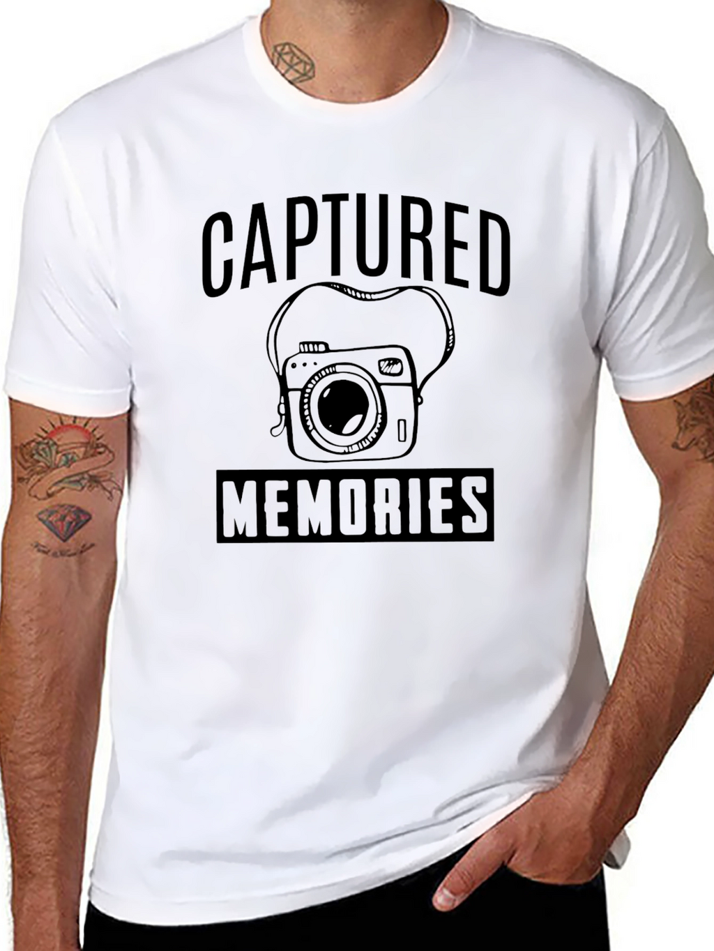 Captured Memories Black Graphic Tee