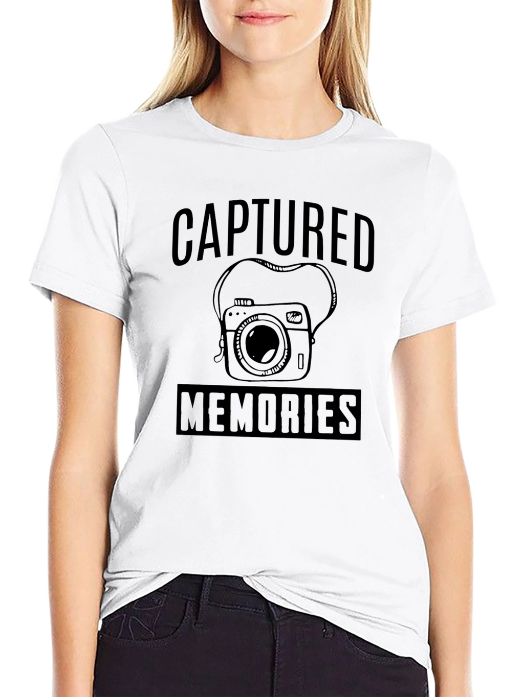 Captured Memories Black Graphic Tee